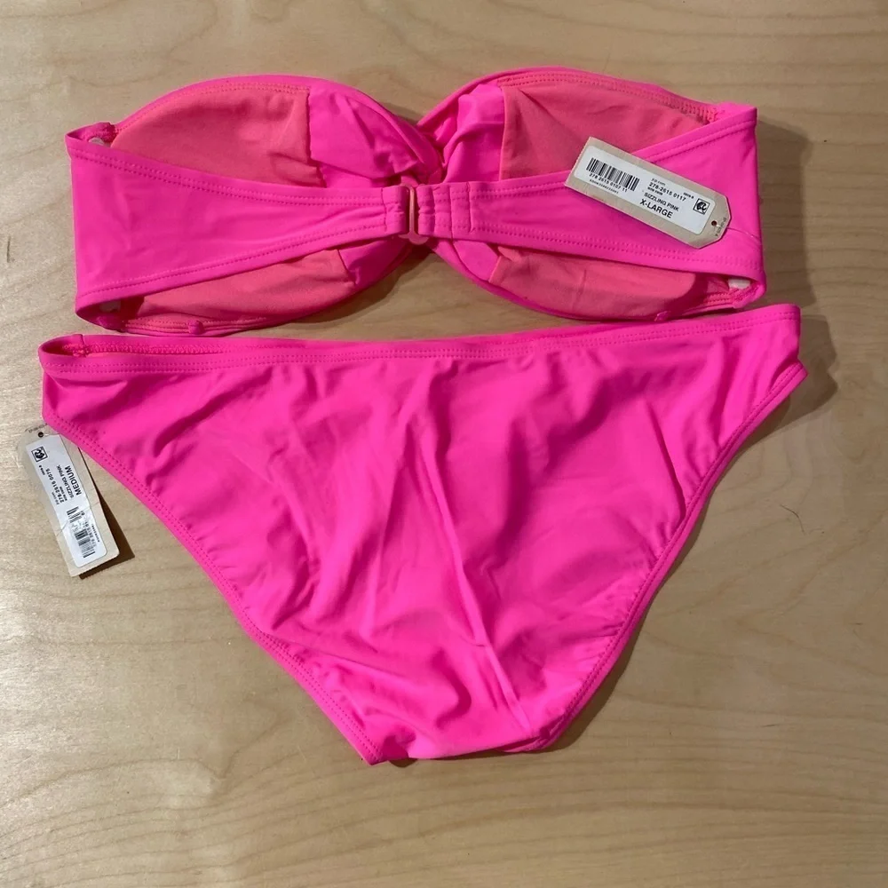 Arizona Jean Two Piece Swimsuit Top XL Bottom Medium (BX)